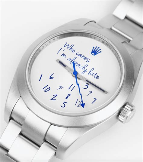 rolex who cares i'm already late price|Rolex x colette mad paris.